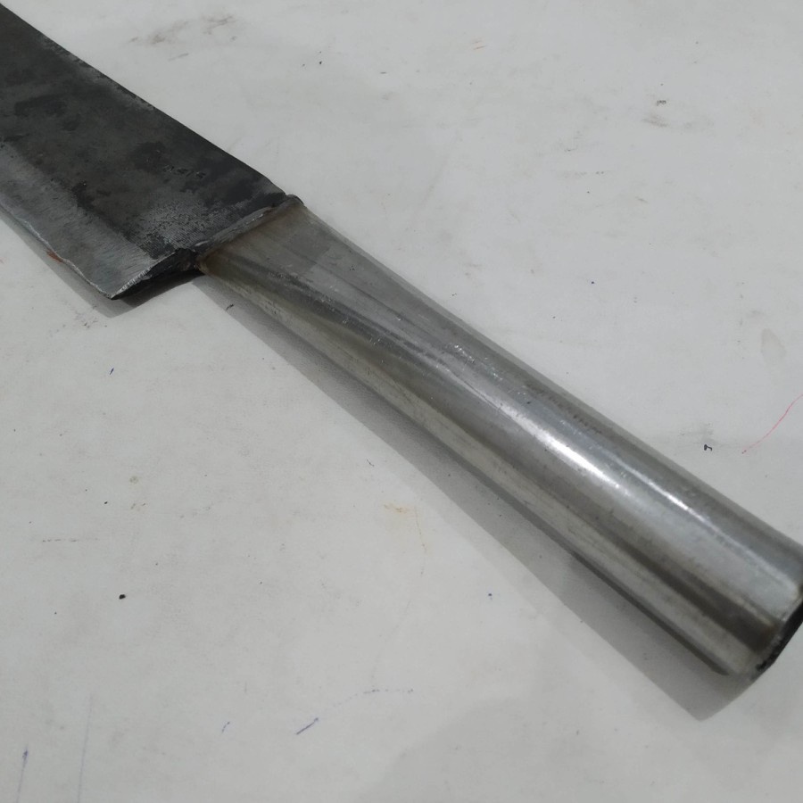 Pisau panjang kotak ramping kebun ladang serbaguna gagang Besi