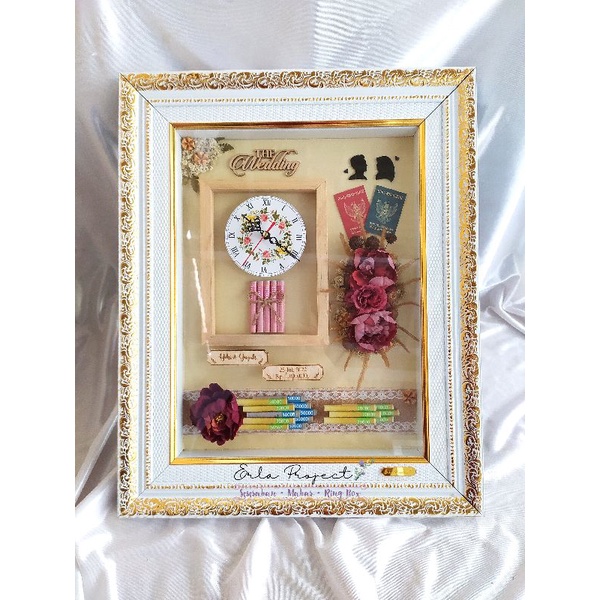 MAHAR HIAS MAHAR PERNIKAHAN JAM DINDING 30x40