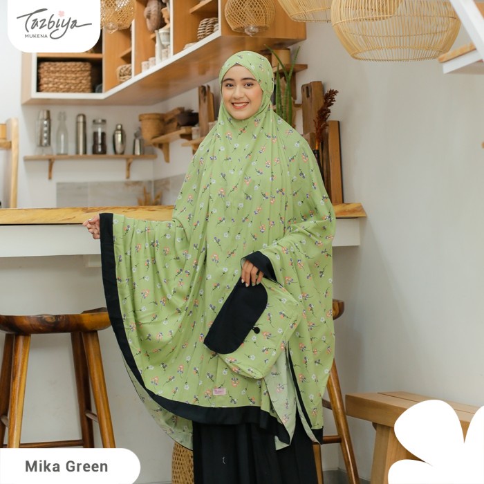 

MUKENA TAZBIYA LIST MIKA SERIES ALLSIZE - Green