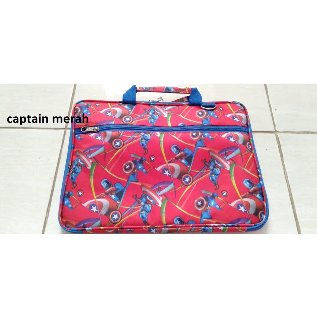 Tas laptop ukuran 12 dan 14 inch motif kartun lucu kode 4003