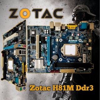 Obral !! Motherboatd H81 Built Up Zotac Socket 1150 Haswell ( Gen 4 )