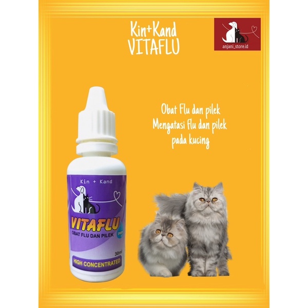 Kin kand VITAFLU Obat Flu Pilek dan Batuk kucing anjing