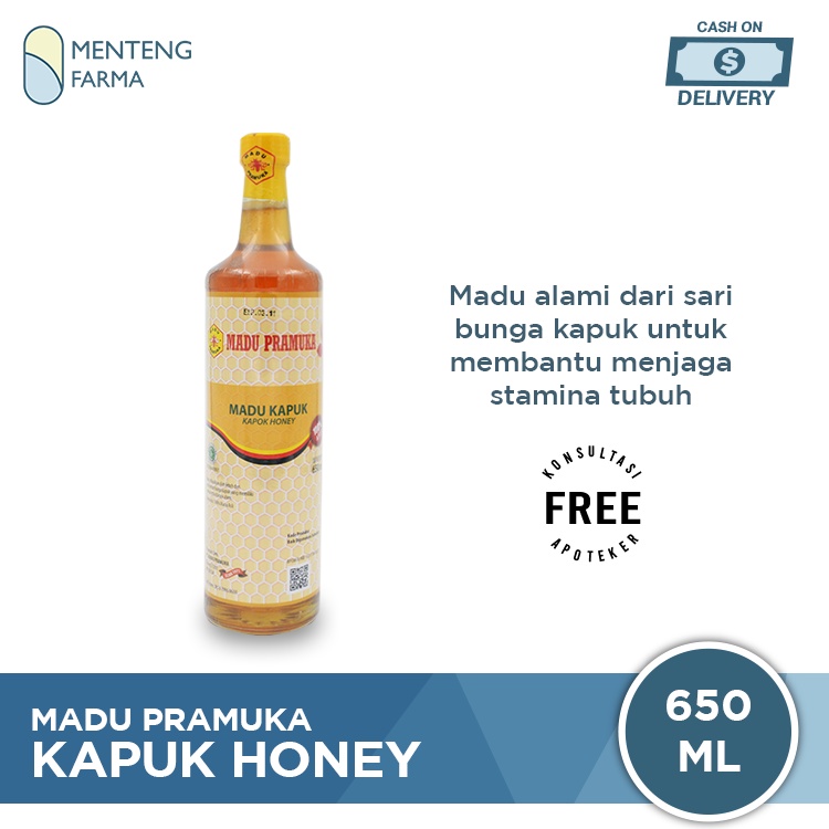 Madu Pramuka Kapuk 650 mL - Madu Murni Dari Sari Bunga Kapuk