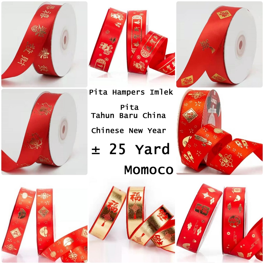 

Pita Imlek Hampers Chinese New Year Pita Kado Tahun Baru Merah Gold Sincia Pita Hias Pita Parcel Imlek