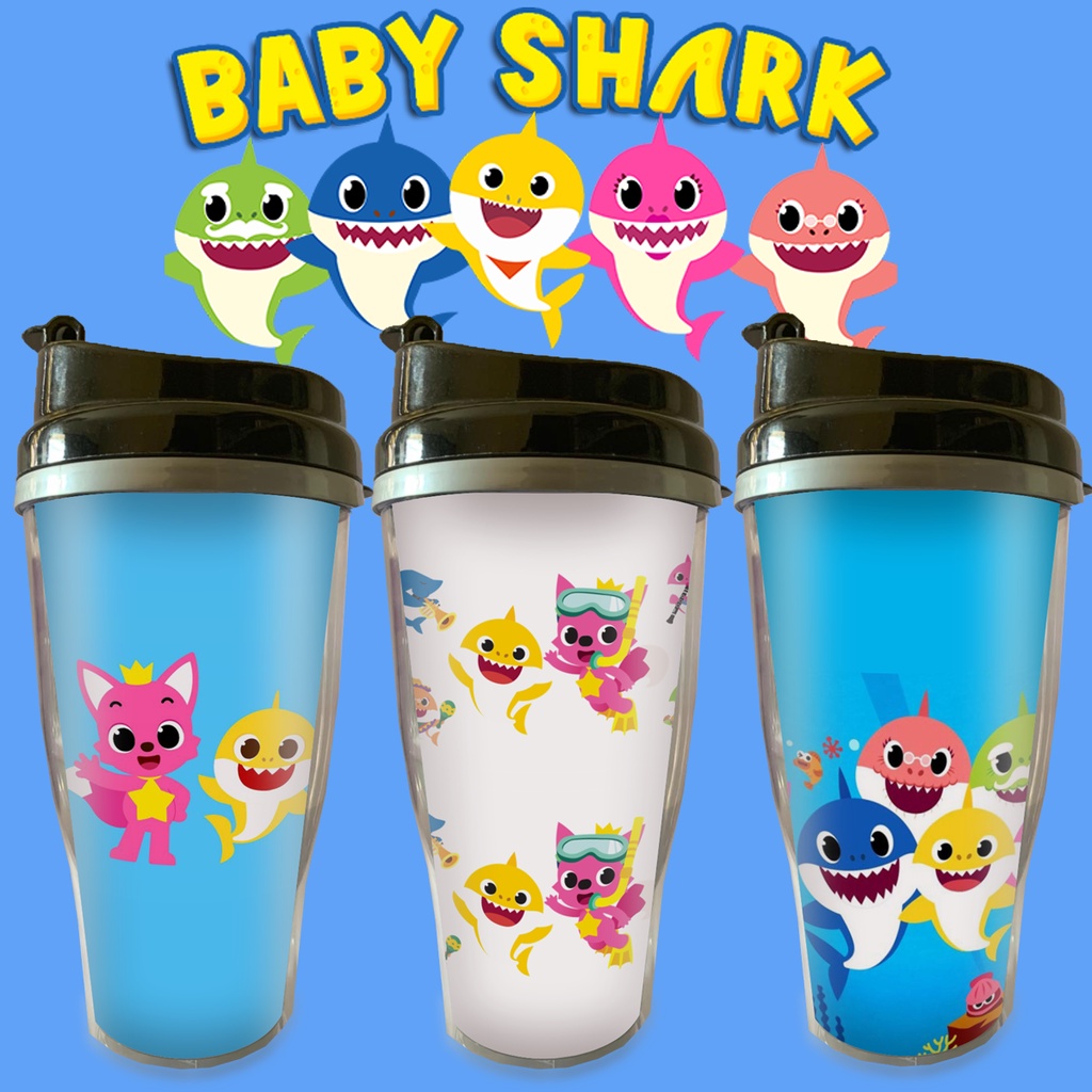 Tumbler Baby Shark / Botol Minum baby Shark / Tumbler Insert paper Custom / Tumbler Custom