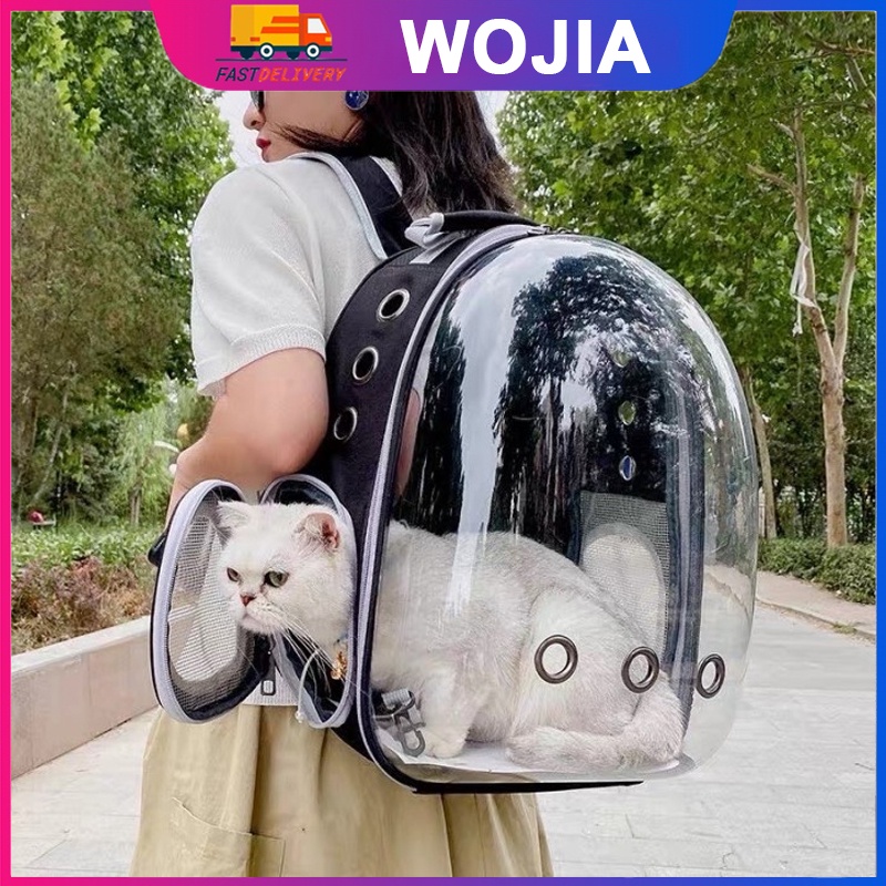 Tas Astronot Kucing Transparant Tas Ransel Travelling Hewan Anjing Pet Cargo Bag Wojia