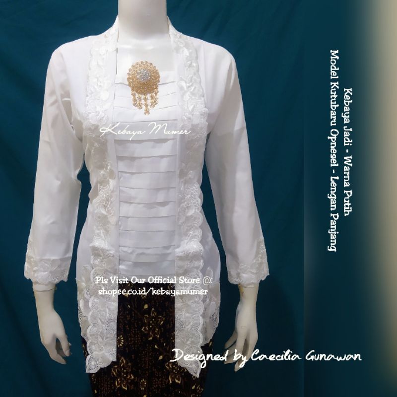 Kebaya Encim Bordir. Kebaya Encim Modern. Kebaya Encim Datar. Kebaya Bordir. Kebaya Putih. Kebaya Putih Bersih