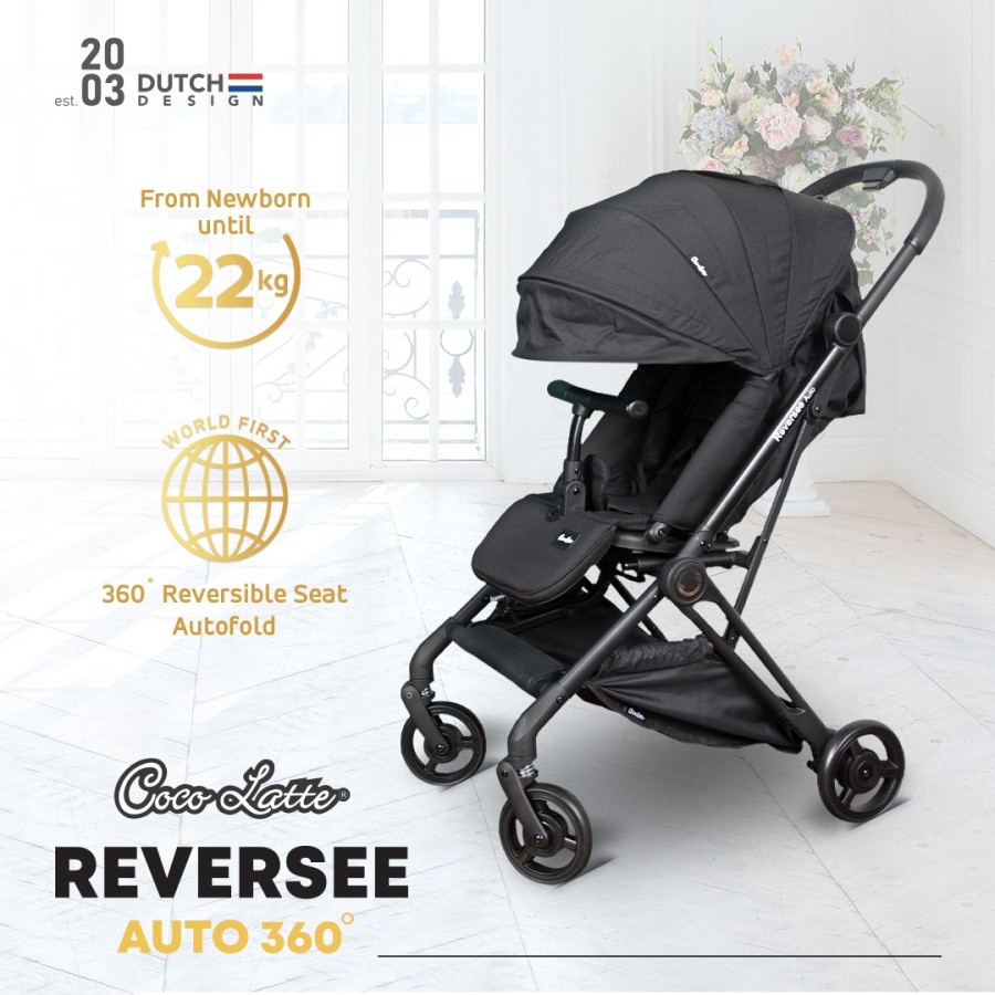 COCOLATTE STROLLER CL 2166 REVERSEE AUTO 360° AUTOFOLD COMPACT