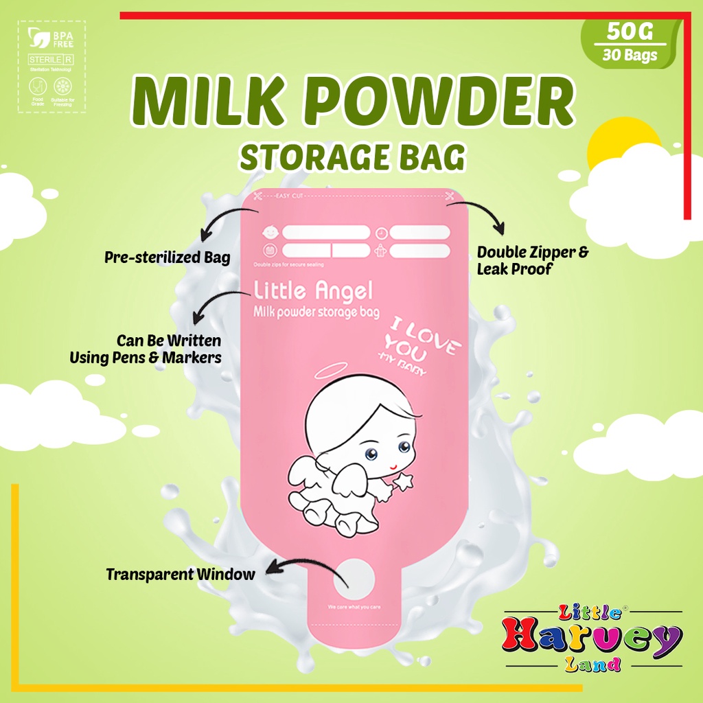 KANTONG SUSU BUBUK BAYI SUFOR PLASTIK SUSU FORMULA BABY MILK POWDER Storage Bag ORI 30pcs ASI COD