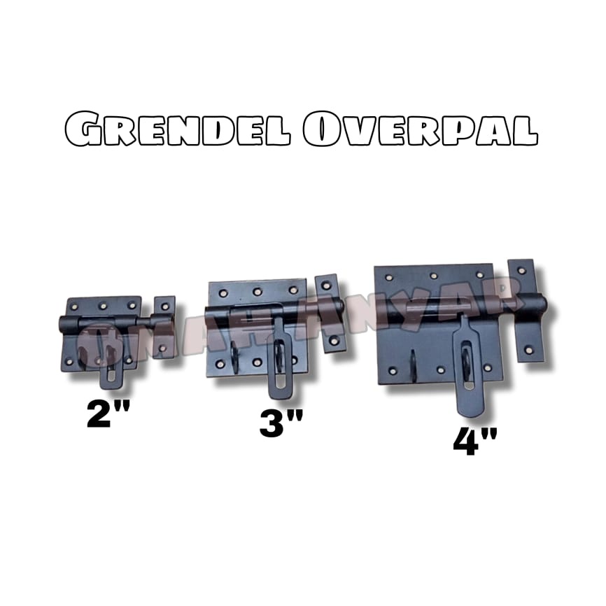 Grendel Overpal Security Lock Kotak Hitam