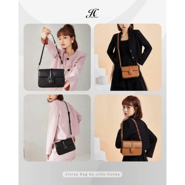 TAS WANITA JIMS HONEY ELOISE BAG FREE BOX ( Free mini gold)