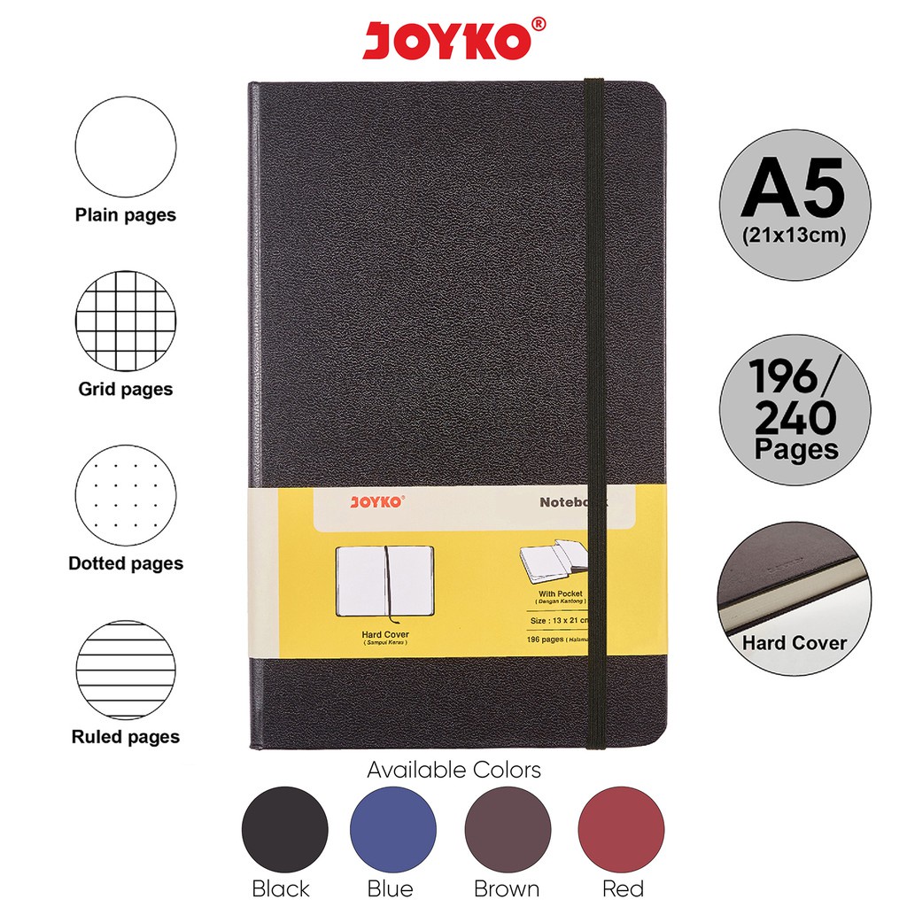 

Notebook Buku Tulis Catatan Diary Agenda Joyko Hard Cover