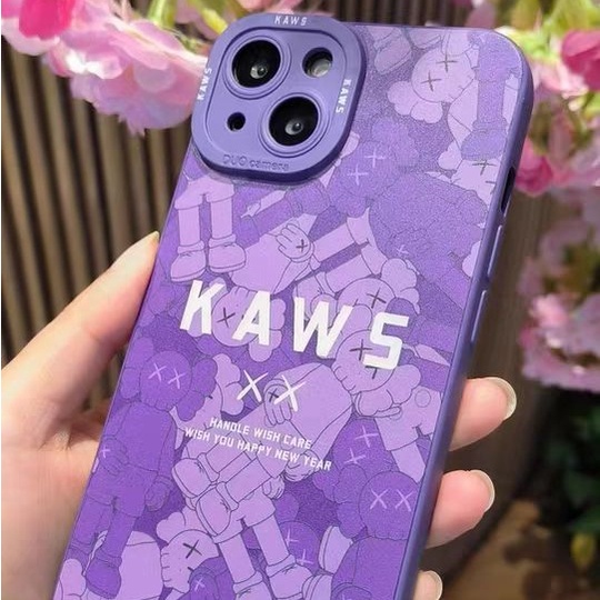Case Motif Beruang Ungu Untuk iPhone 14 14pro 14Plus 14prm 13 13pro 13pro 13prm 11 7Plus 8Plus Xr XS 12pro Max