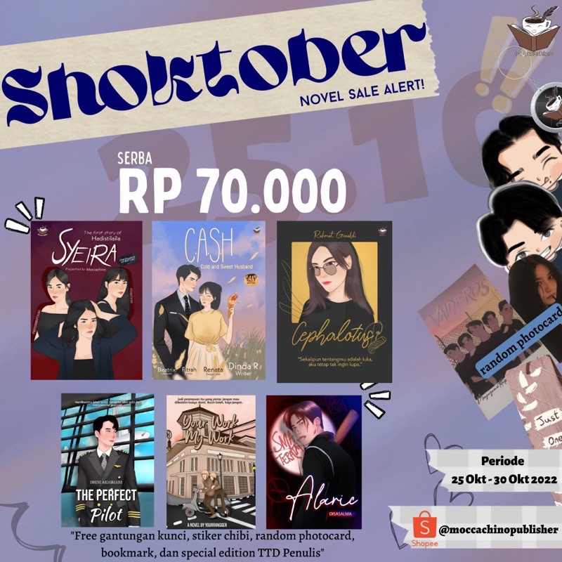 10.10 Novel Sale - cold and sweet husband, the perfect pilot, syeira, cephalotus, your work my work,