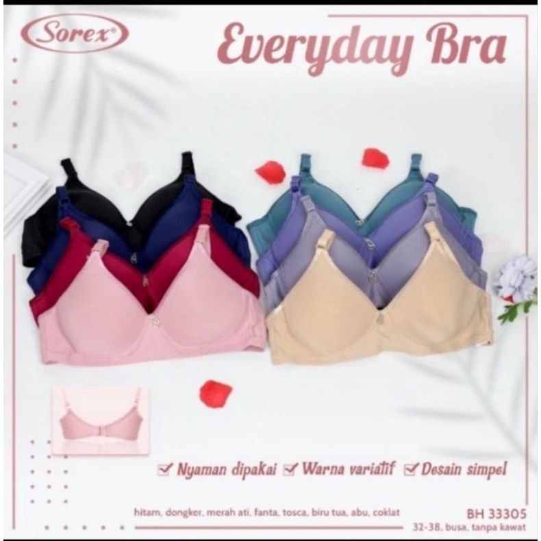 Bh Sorex Adelia 33305 busa tanpa kawat every day bra