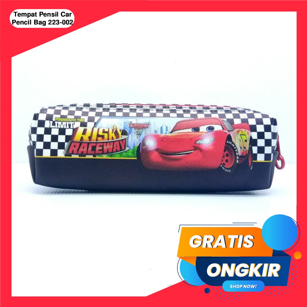 Tempat Pulpen Pensil / Kotak Pensil / PENCIL BAG / Tas Organizer / Pencil Bag 223-002 Car