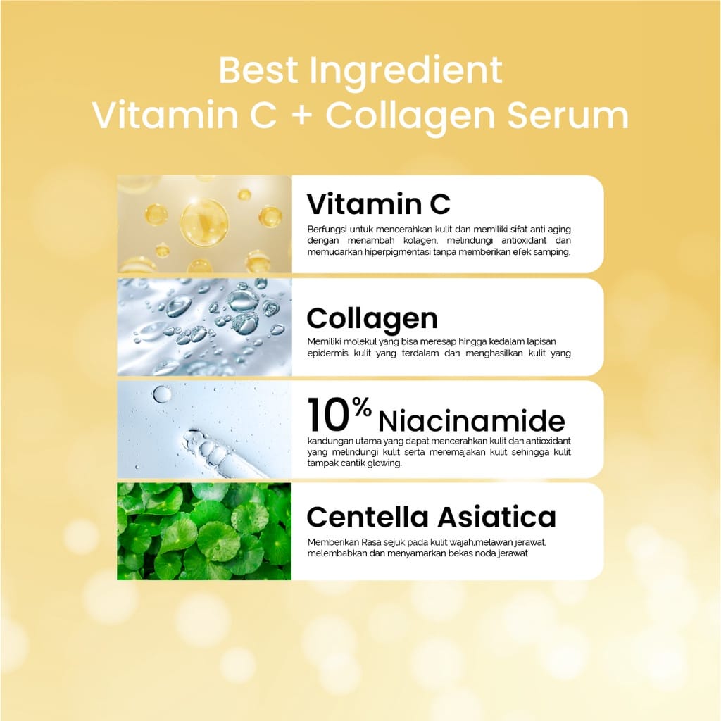 𝐑𝐀𝐃𝐘𝐒𝐀 - Animate Face Serum Vitamin C + Collagen 20 ml