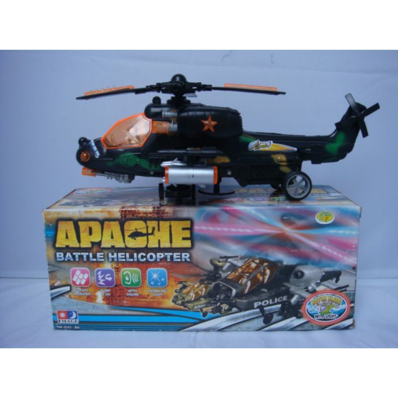MAINAN HELIKOPTER ANAK / APACHE BATTLE HELICOPTER