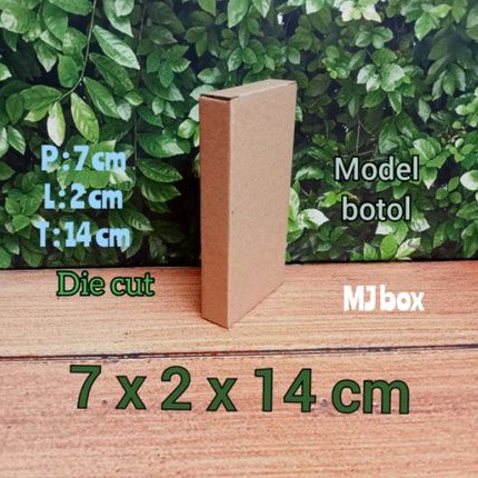 

kardus karton UK, 7x2x14 cm... die cut currageted, dus packing botol dll