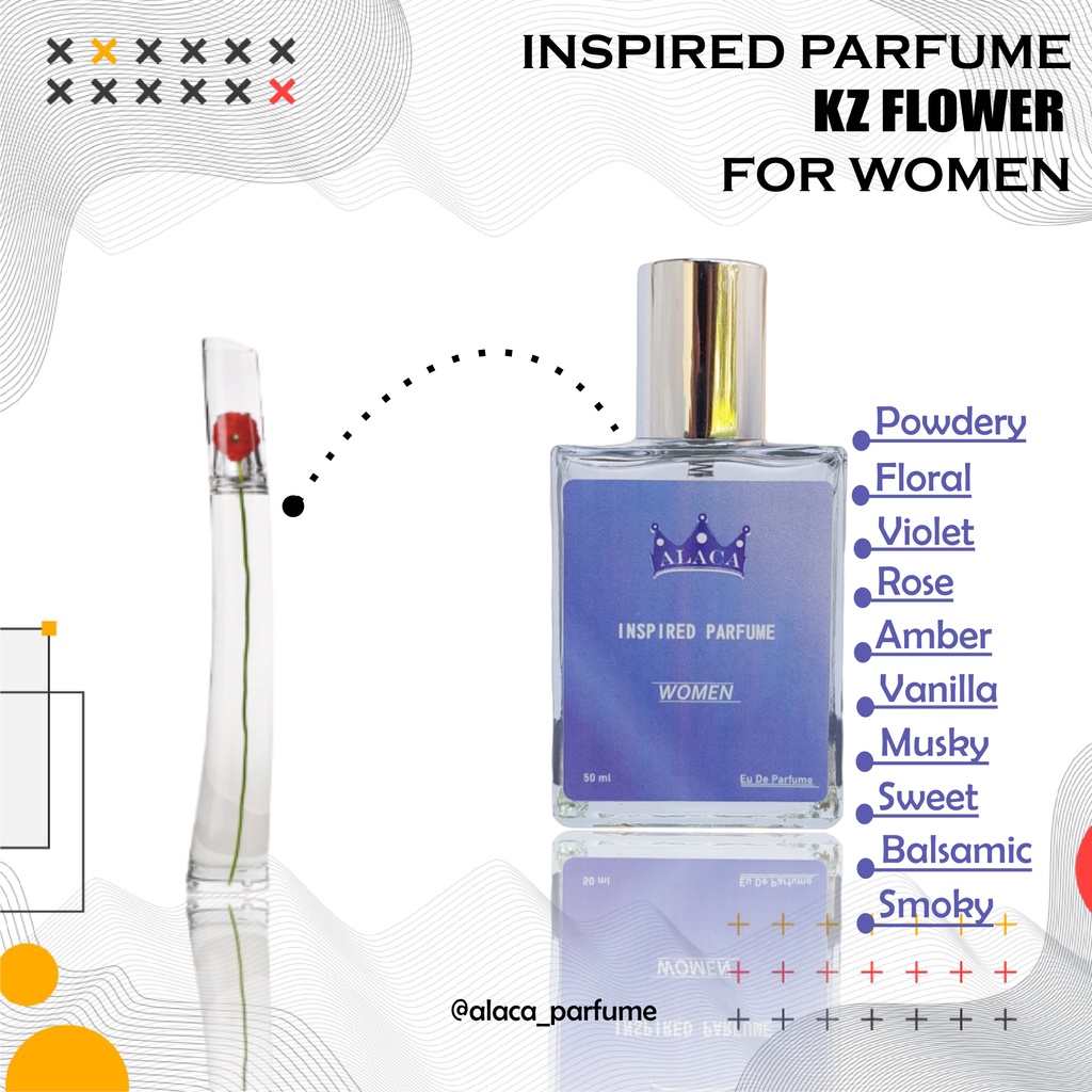 Alaca Inspired Parfume KZ Flower Farfum Parfum Cewek Wanita Perempuan