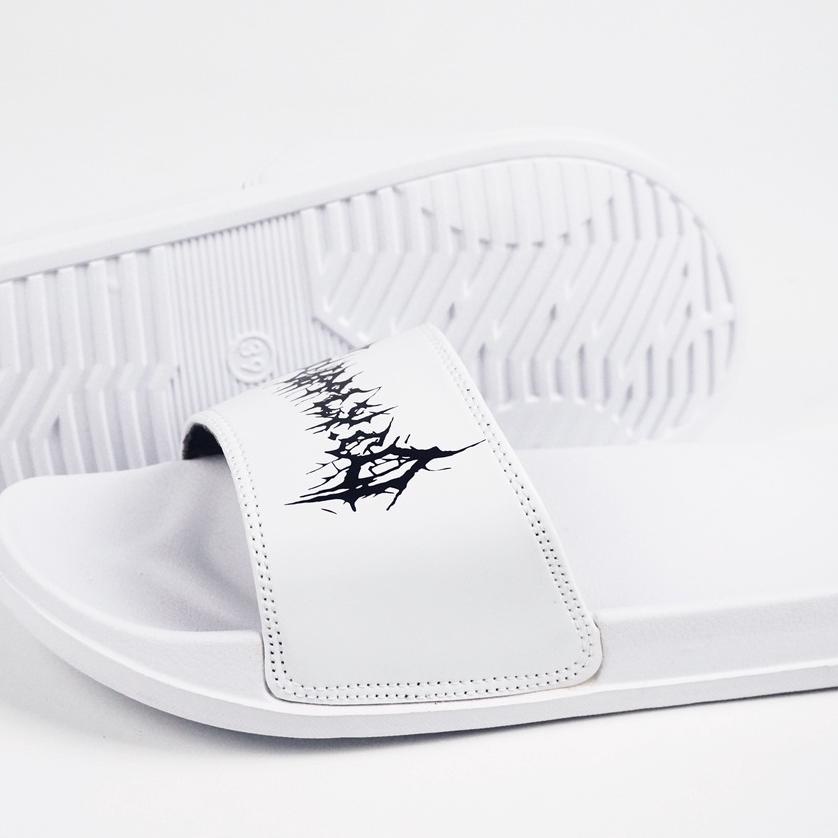 Paling Diminati [ WHITE SERIES ] Sandal slop / Sandal Slide / sendal slide slippers  Footwear origin