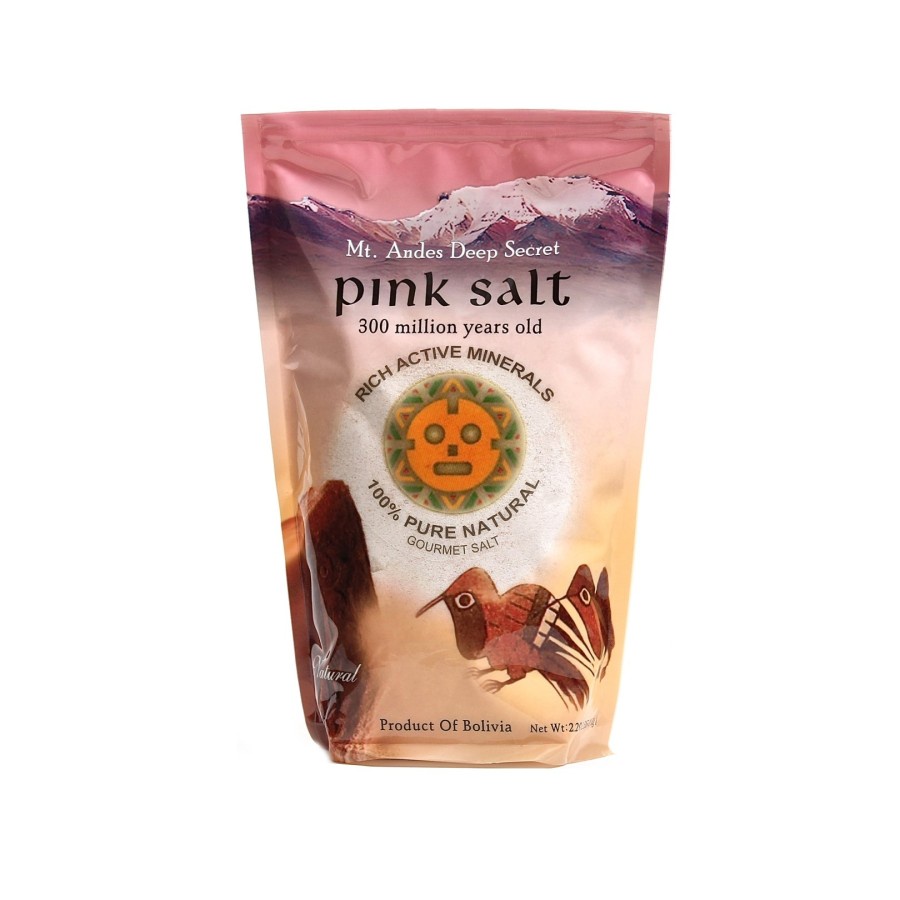 

Mount Andes Pink Mineral Salt Fine Bolivia Gourmet Salt Garam Pink 250gr