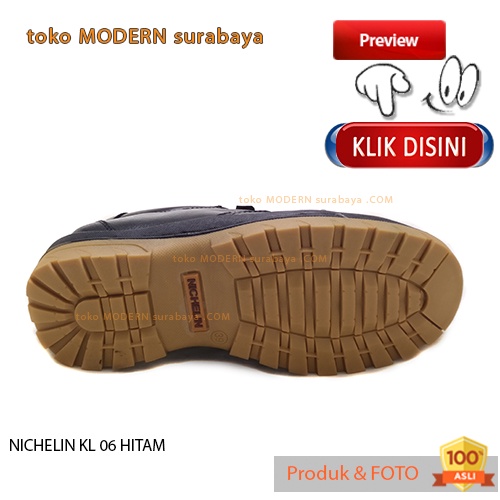 Sepatu pria kerja sepatu casual slip on kulit NICHELIN KL 06 HTM