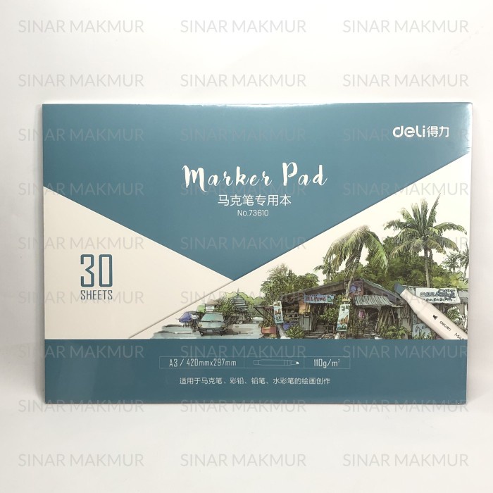 

Sale!!! Marker Pad / Drawing Paper / Buku Gambar A3 Deli 73610 (Pcs) Limited