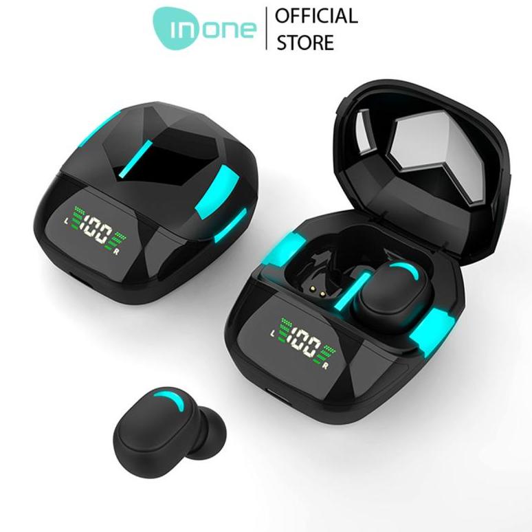 INONE Headset Gaming TWS Bluetooth BT5.1 Waterproof Low Latency