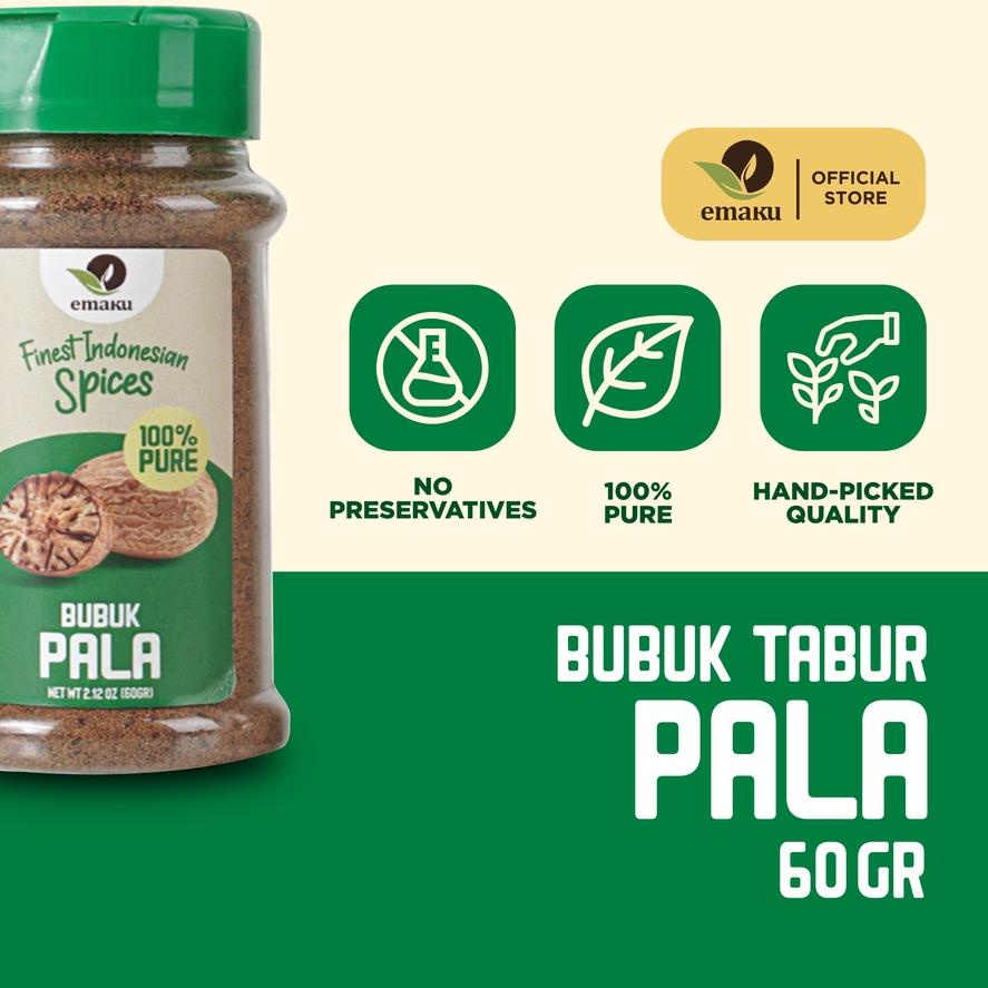 

9.9 HARGA GROSIR Emaku Pala Bubuk Nutmeg 