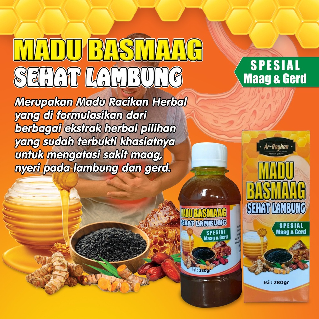 

Madu Baasmag Sehat Lambung Madu Spesial Maag dan Gerd Efektif Mengobati Asam Lambung Maag Kronis dan GERD 280 gram