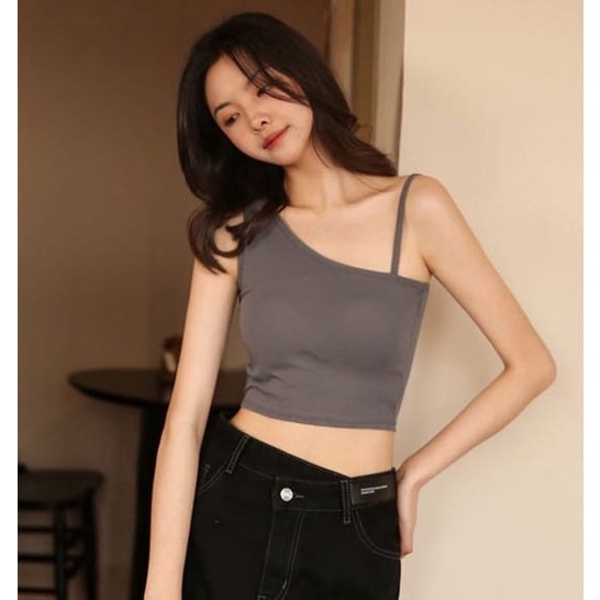 Nicebra Tank Top Wanita Dengan Tali Strap Dan Bahan Adem Bergaya Tanktop bra 1096