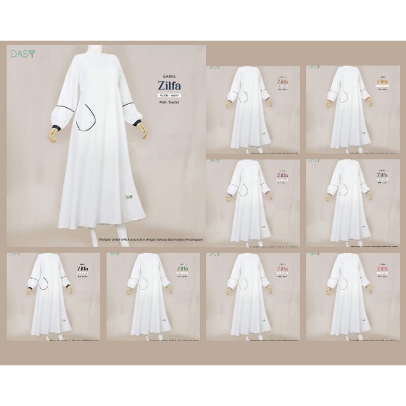 Gamis zilfa Das / gamis umroh/ gamis safar/ gamis katun / gamis putih/ gamis hitam/ gamis das/ gamis