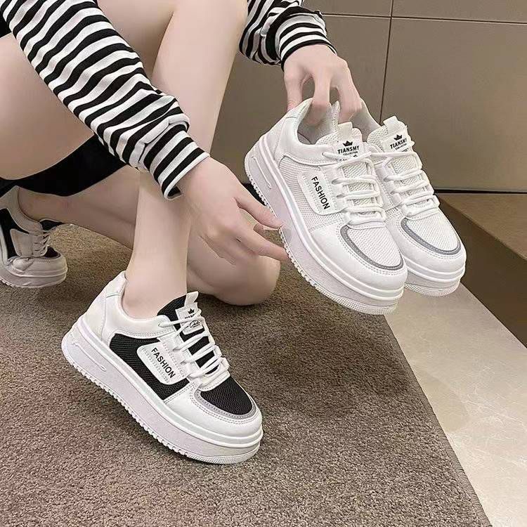 Free Box Sneakers Wanita Import Sneakers Korea Sepatu Snekers Wanita Trend NS A608