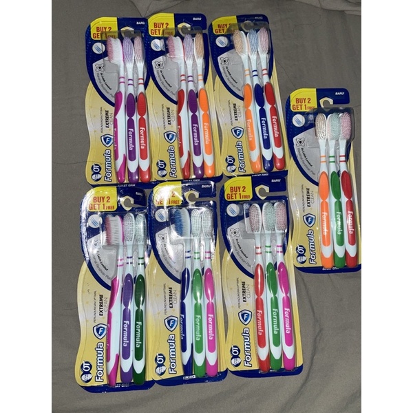 SIKAT GIGI FORMULA EXTRA CLEAN ISI 3 SIKAT || SPARKLING WHITE FORMULA || CHARCOAL