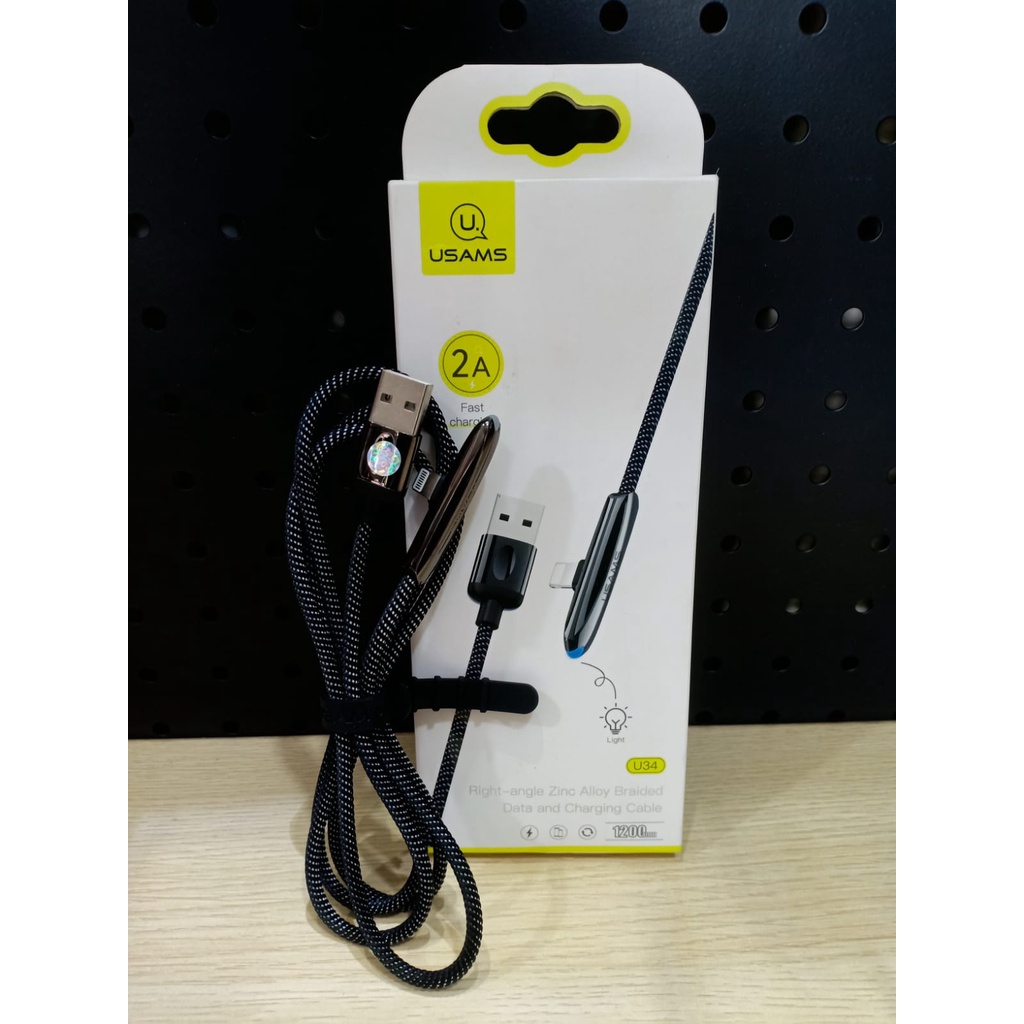 Kabel Data Lightning USAMS SJ362 Kabel Gaming Lightning 1.2M