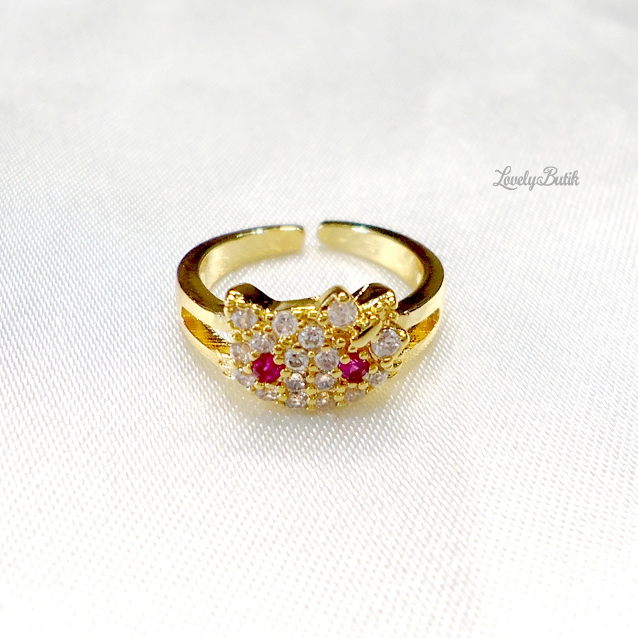 Lovelybutik Cincin Xuping Anak Perempuan Cincin Balita Motif Mini Sweet Cutie