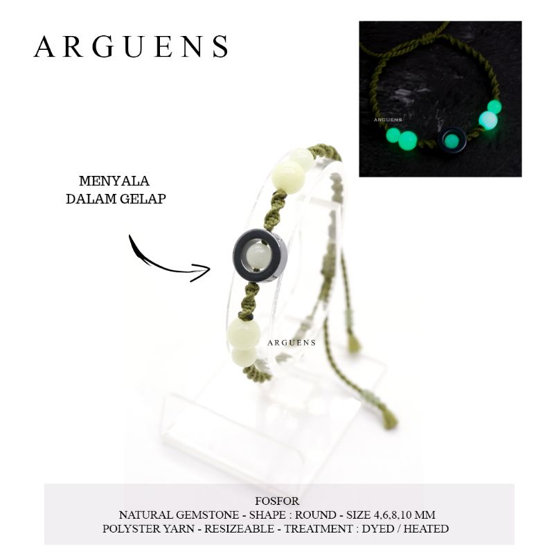 Gelang Batu Fosfor - Menyala dalam gelap