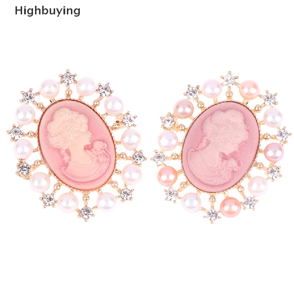 Bros Pin Desain Simulasi Mutiara Cameo Gaya Victoria Vintage Untuk Wanita Glory