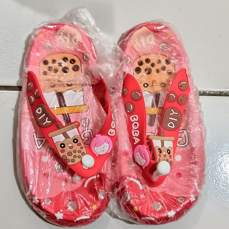 Sandal boba anak perempuan Sendal anak perempuan import