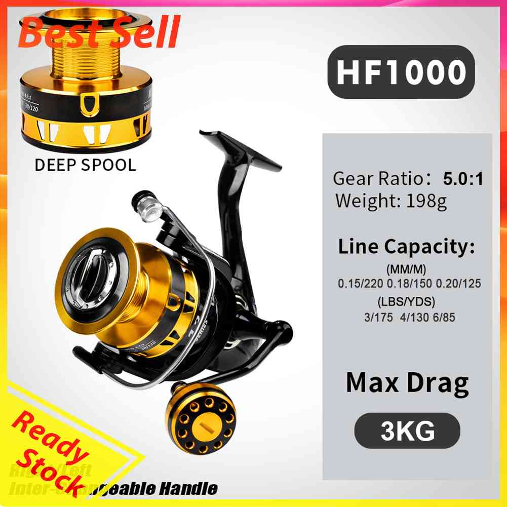 Reel Pancing 1000-7000 5.2 / 1 Untuk Memancing Di Laut