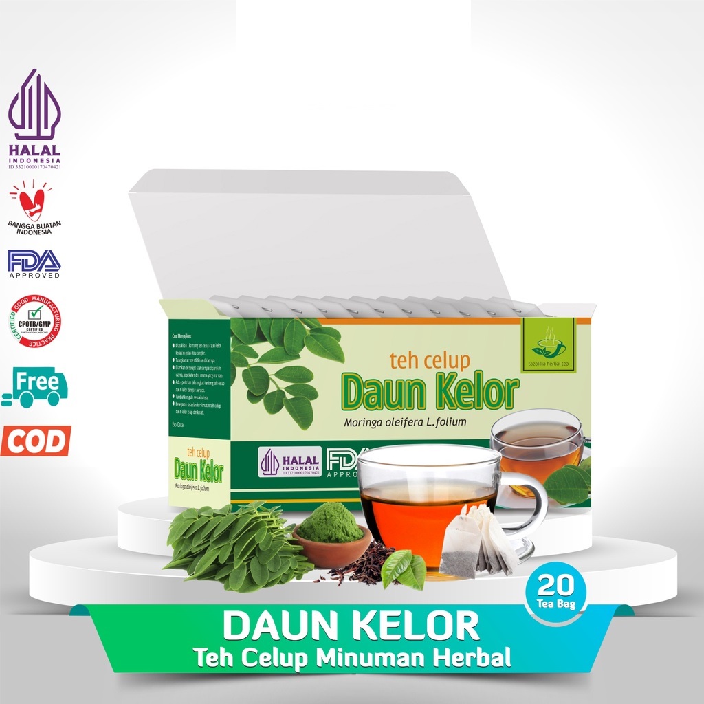 

Teh Daun Kelor Tazakka Halal untuk turunkan gula darah dan kayak anti oksidan Minuman Kesehatan Herbal