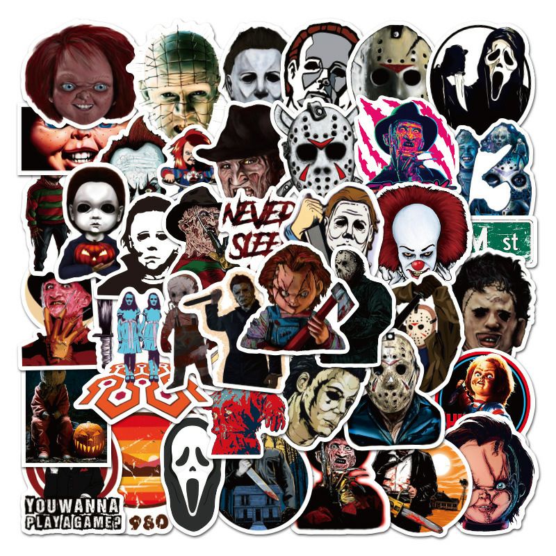 

Stiker Horor Pack Style 260204- Stiker Aesthetic Keren Imut Laptop, Aksesoris Hp, Anti Air, Motif, Helm, Tumbler, Koper, Kulkas
