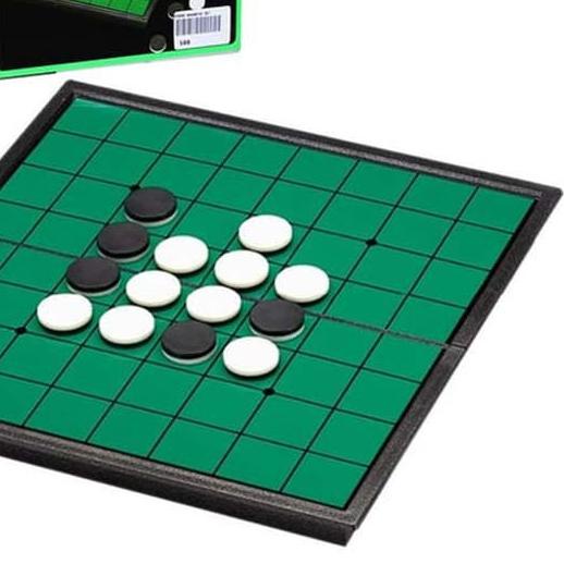 Othello Game Reversi Magnet Catur Hitam Putih