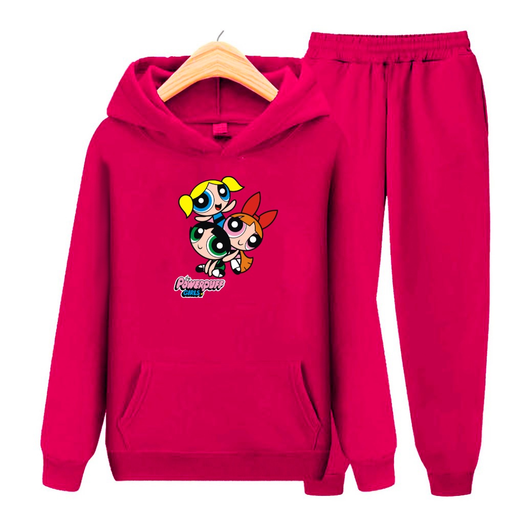 Setelan Anak Sweater Power Pupp Girl /Sweater Hoodie Anak-dewasa