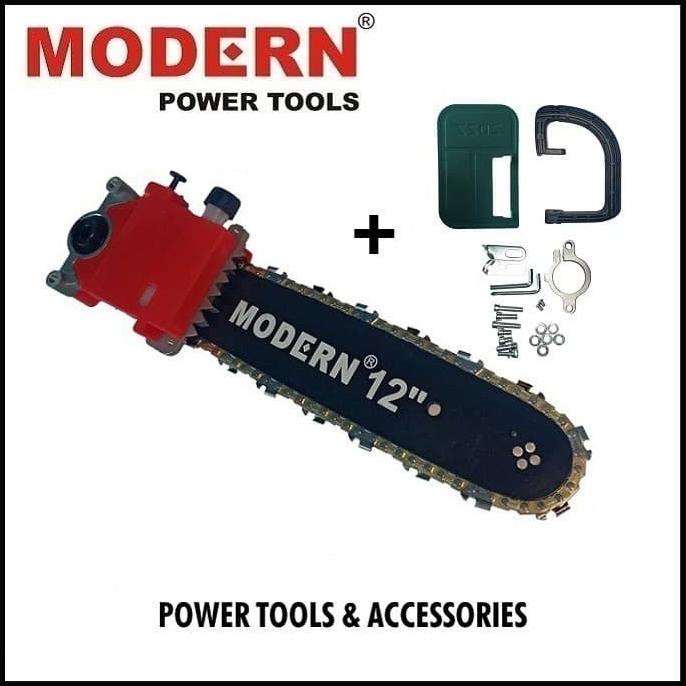 MODERN CHAINSAW MINI 12" INCH CHAIN SAW GERGAJI POTONG KAYU GERINDA