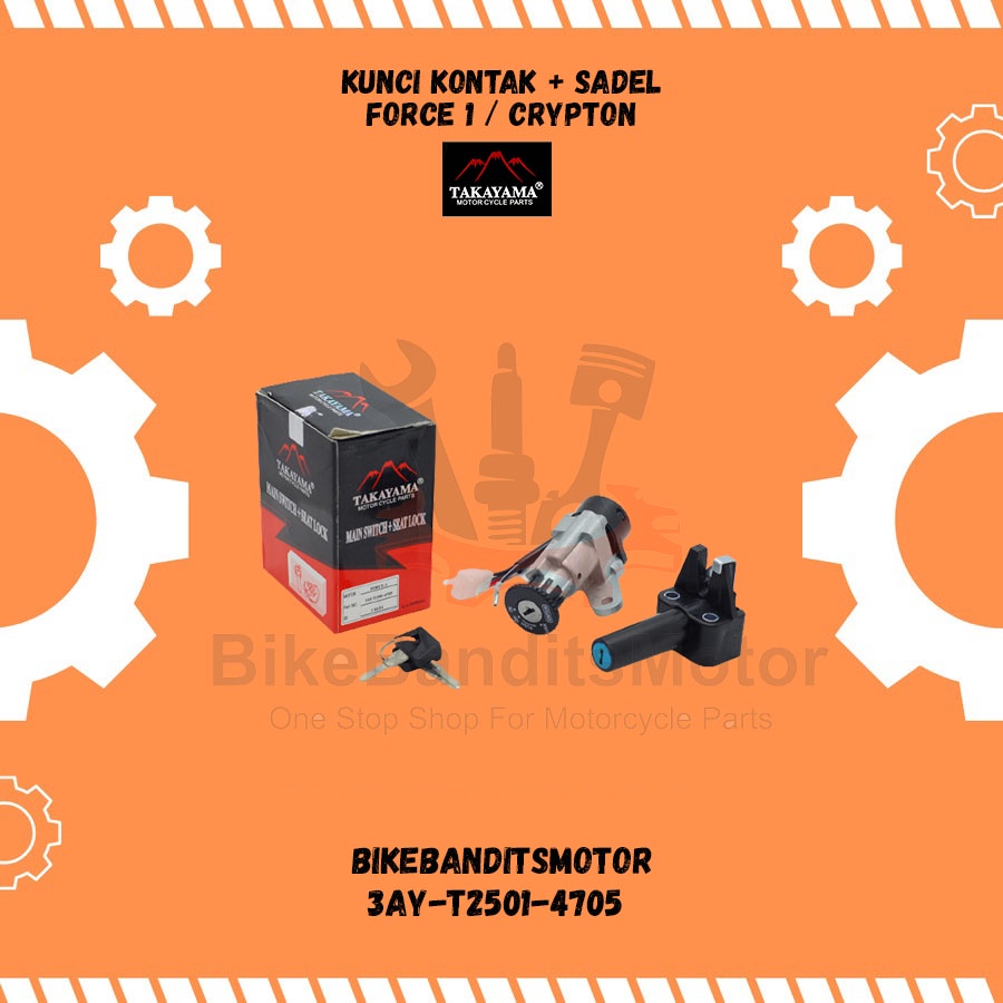 Kunci Kontak + Sadel Force 1 / Crypton Takayama