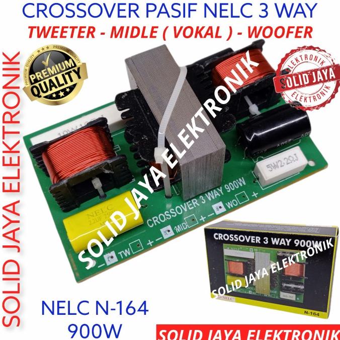 Crossover 3 Way 900W Nelc N164 Crossover Pasif 3 Way 900 Watt Nelc