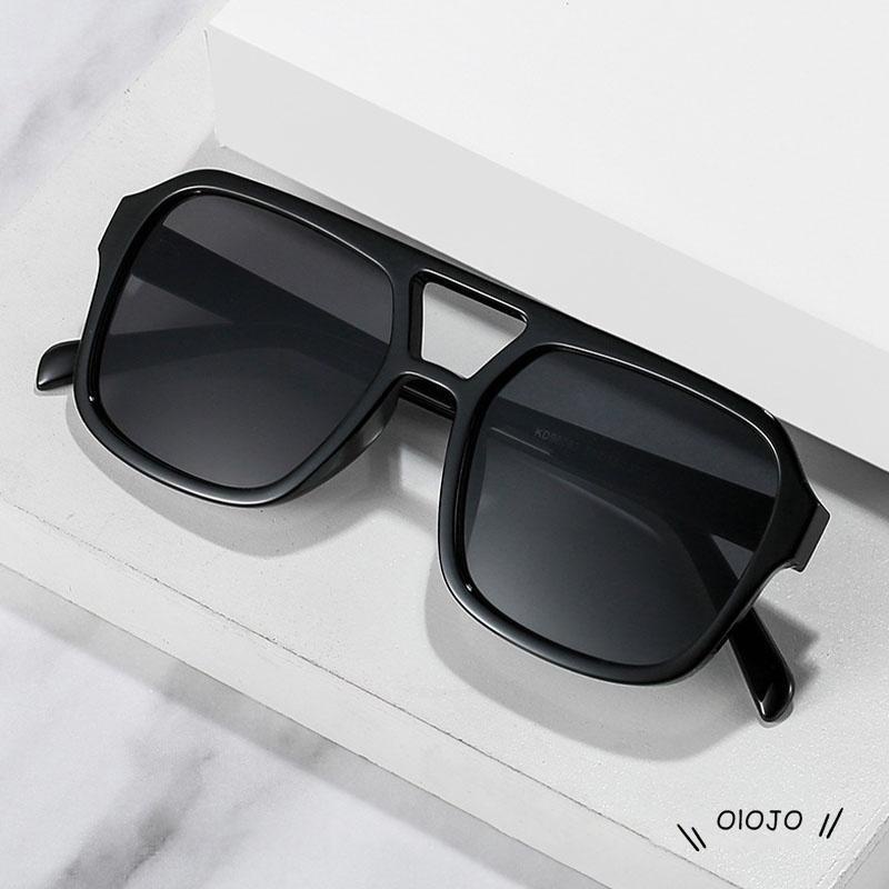 Kacamata Frame Kotak Model Pilot Wanita Pria Aviator Hitam Fashion Sunglases Kaca Mata Anti Silau Sinar Matahari Motor atau Mobil Kaca Mata Sunglasses Optik Antiradiasi Eyewe KCH7