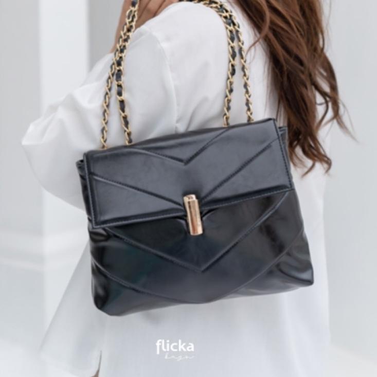 PGK.18Oc22ᴵ ‑ [𝗙𝗿𝗲𝗲 𝗗𝘂𝘀𝘁 𝗕𝗮𝗴] Sling Bag Flicka Kode J 66 BLACK